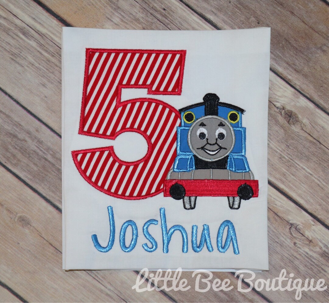 Thomas the Train Birthday Shirt Birthday Shirt Custom Shirt Kids Train Shirt Train Party Shirt - ... | Etsy (US)