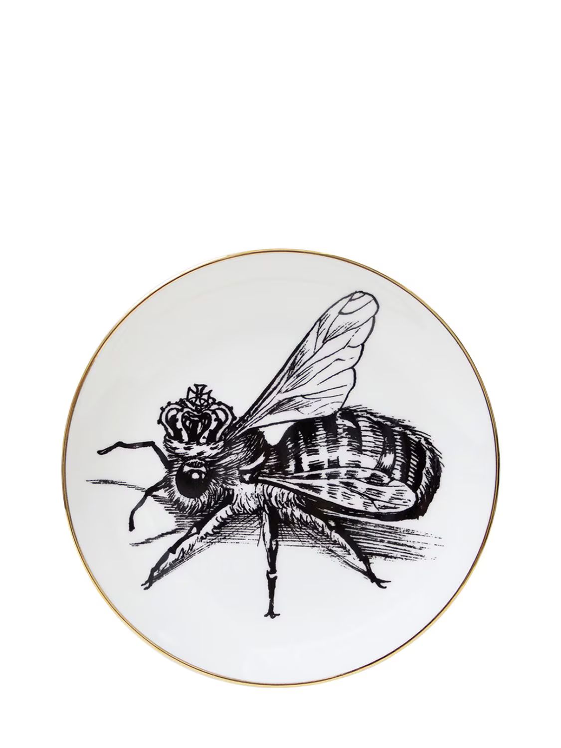 QUEEN BEE FINE BONE CHINA FRUIT PLATE | Luisaviaroma