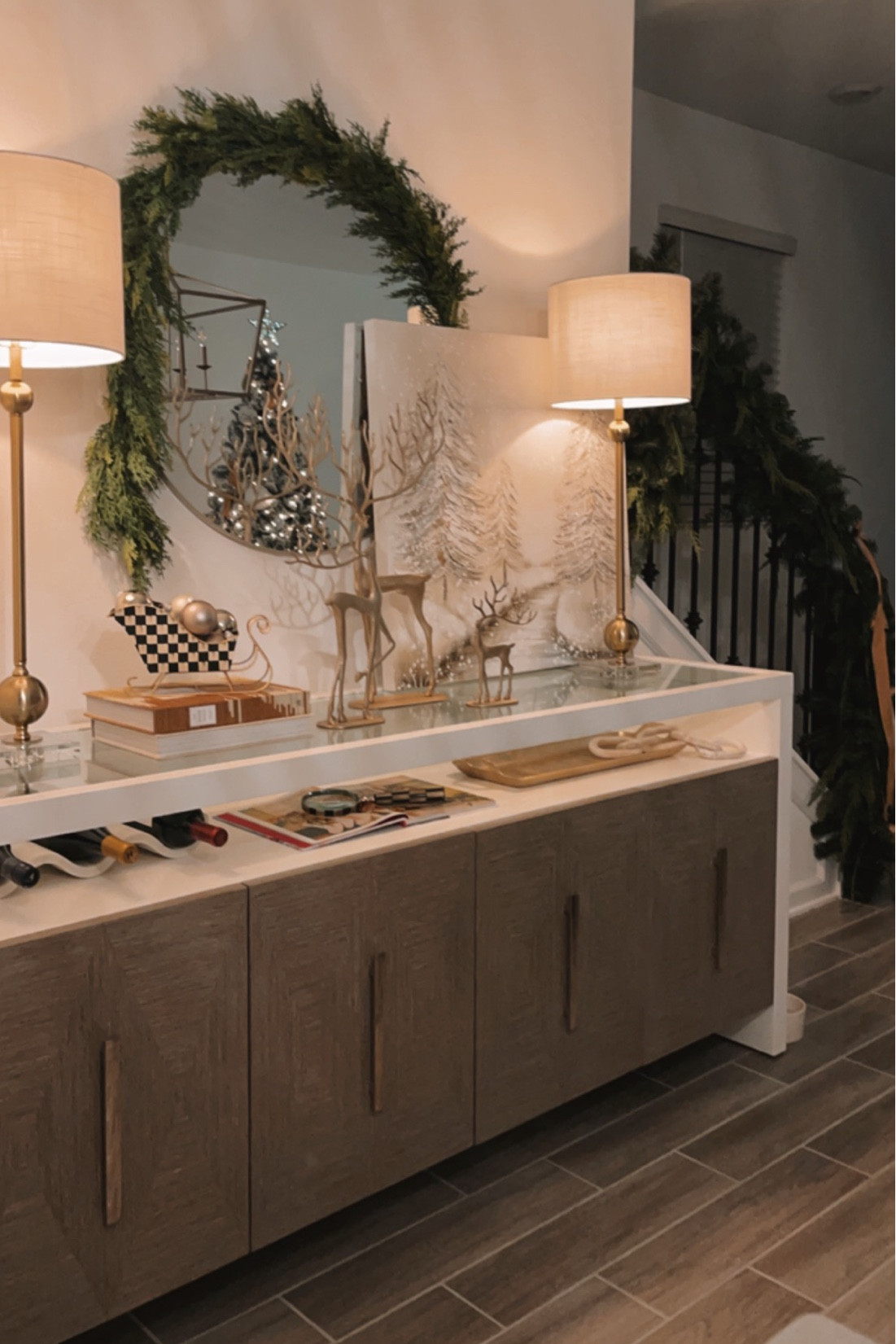 Christmas holiday home decor || sideboard table || Mackenzie Childs Kirkland’s Home Goods Amazon McGee Gatehouse City Furniture 

#LTKSeasonal #LTKhome #LTKHoliday