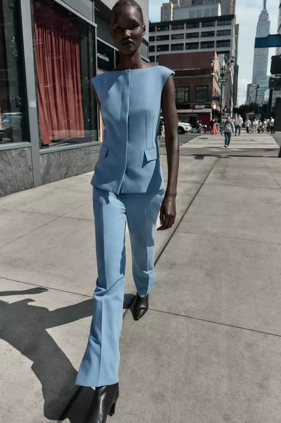 FLARE PANTS WITH SIDE VENTS | Zara US