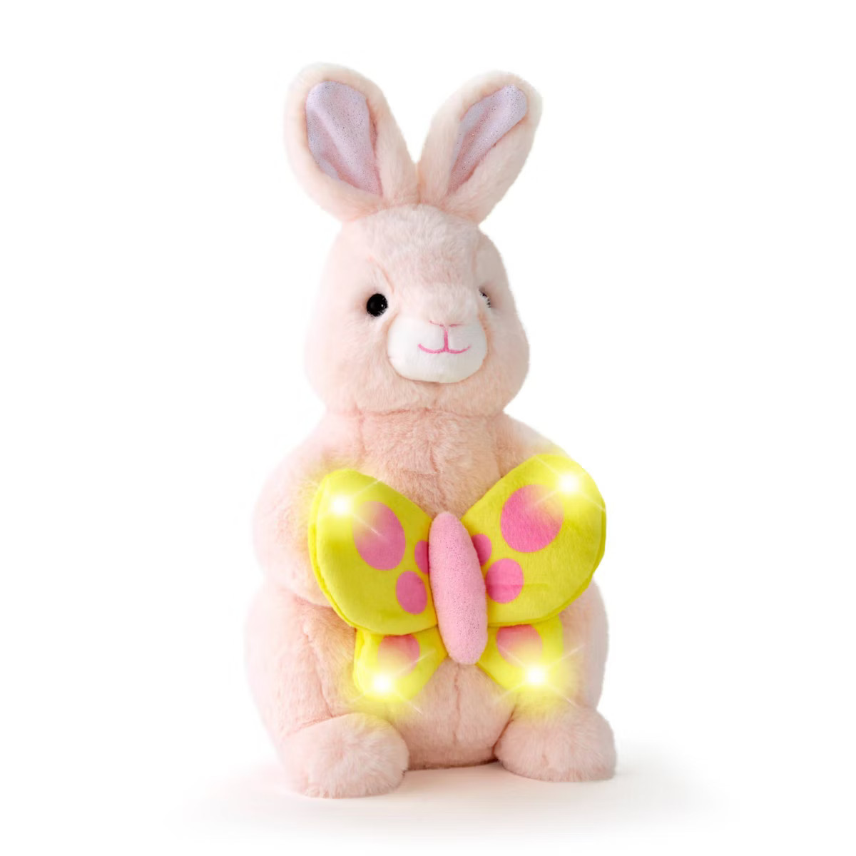 FAO Schwarz 12" Glow Brights Bunny with Butterfly Plush | Target