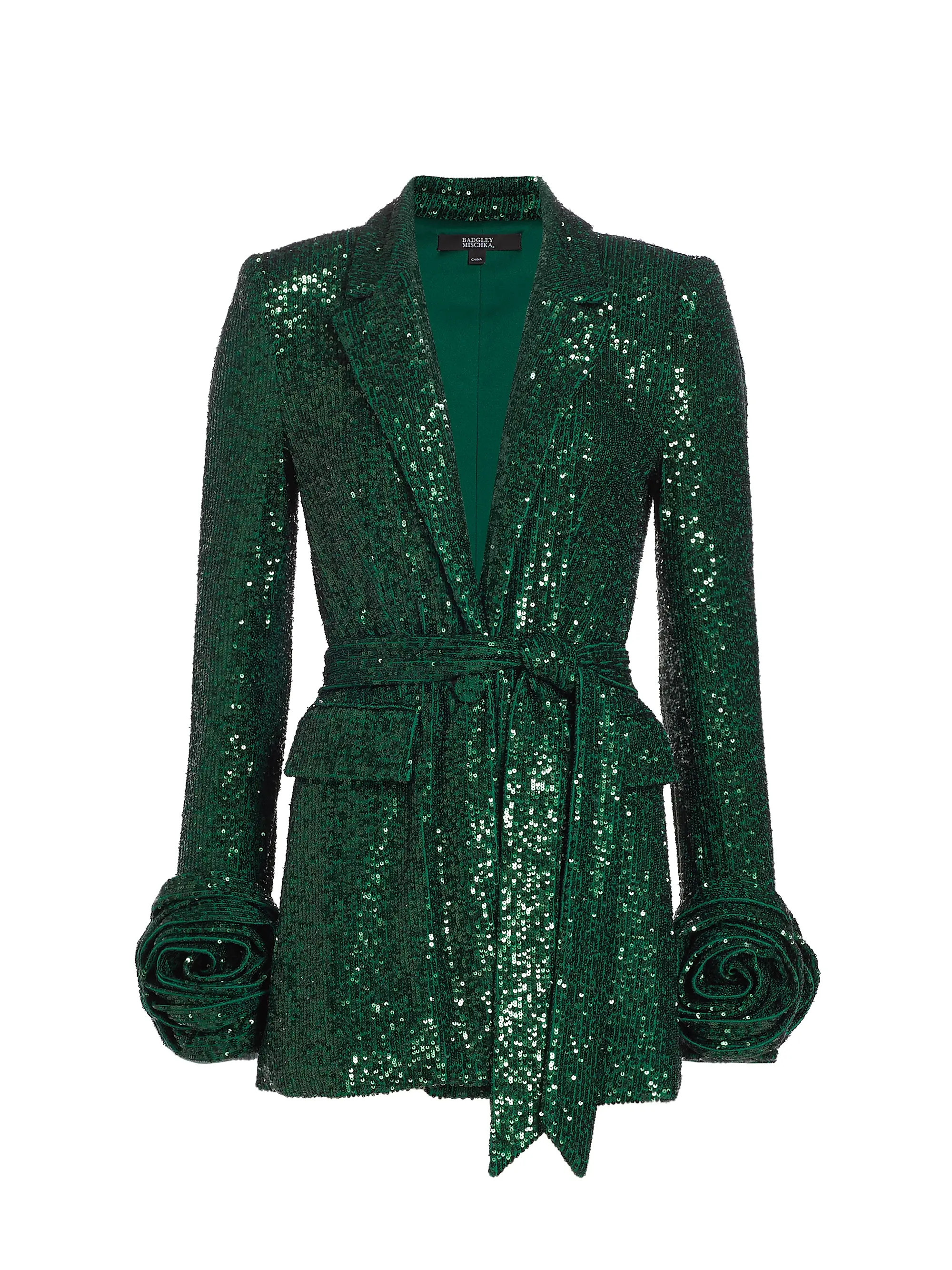 Shop Badgley Mischka Sequin Blazer | Saks Fifth Avenue | Saks Fifth Avenue