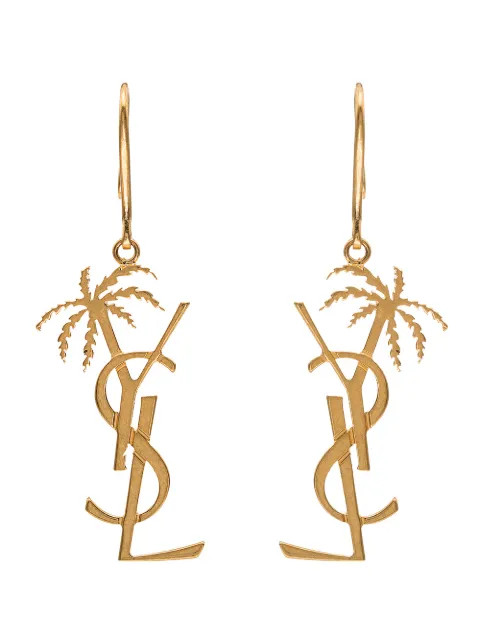 Saint Laurent Ohrringe Mit Palmen-Logo - Farfetch | Farfetch Global