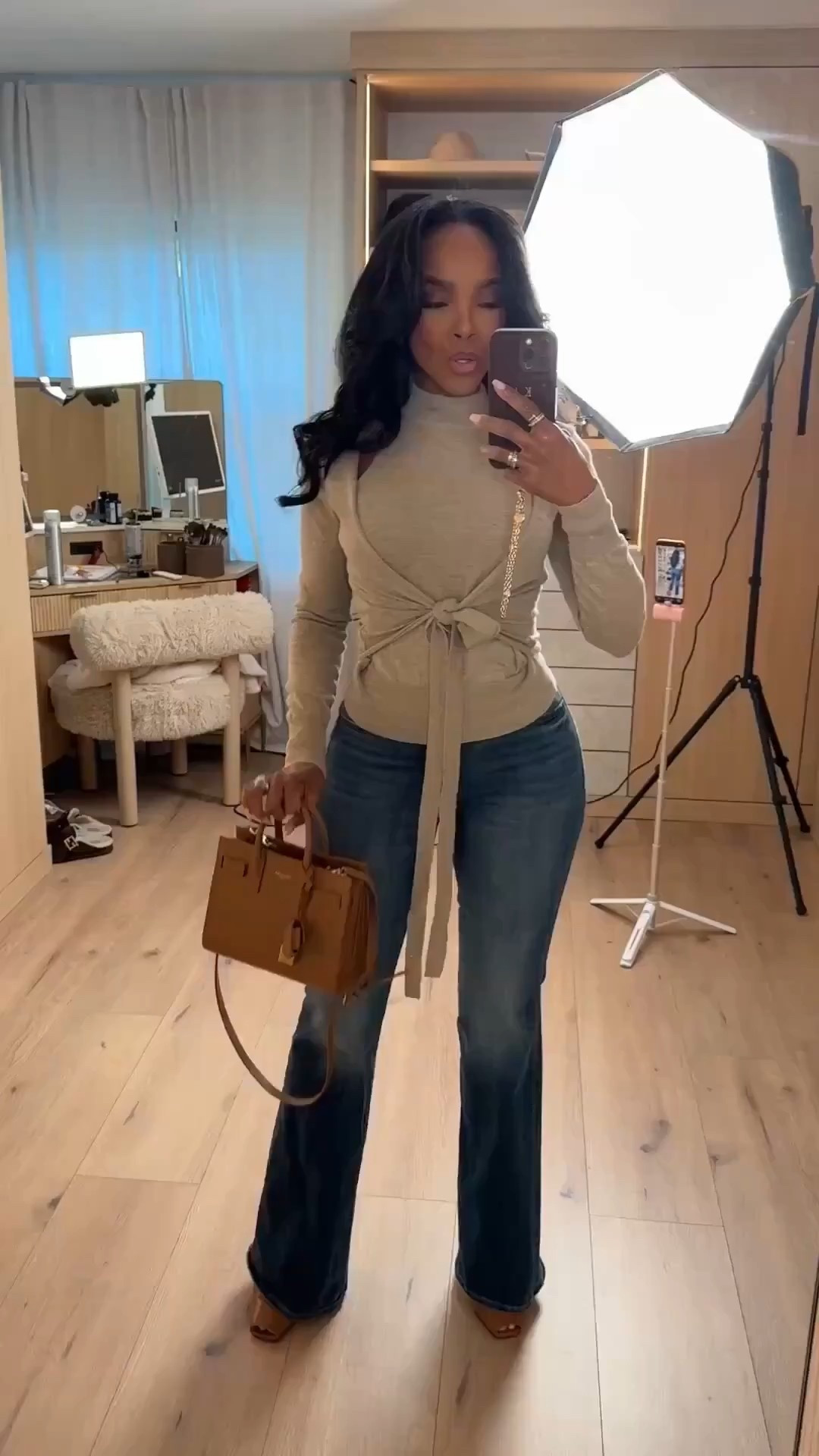 ✨ Timeless Neutrals, Everyday Polish

This tied knit paired with classic denim creates a clean, effortless look you can wear on repeat. The soft texture and flattering tie detail elevate a simple base, making these true wardrobe staples that restyle beautifully. When pieces work this hard, the cost per wear only gets better over time.

Perfect for:
• Casual meetings
• Lunch dates
• Errands and everyday polished moments

📏 Sizing:
Top: Small
Bottoms: 27 Long
Shoes: True to size

Measurements:
5’4” · 138 lbs · 34D · 27” waist · 40” hips

Tap to get details.

Neutral outfit inspiration, elevated denim styling, chic casual looks, classic everyday outfits, versatile wardrobe staples, modern feminine fashion.

Follow me on Instagram and YouTube @kirasfashionfinds

#LTKootd #LTKPetite