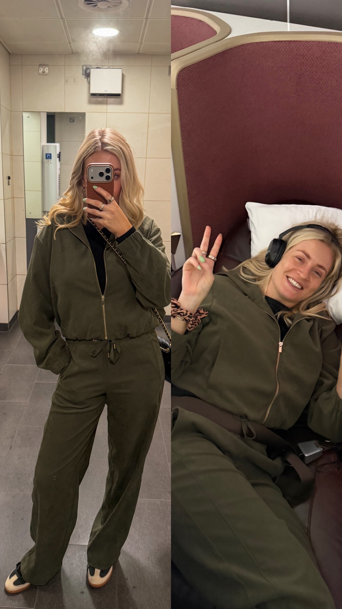Fave airport outfit! Super comfy but looks elevated - I have the stone colour too xx 

Also comes in black! 

Airport outfit, Zara tracksuit, tracksuit, co ord 