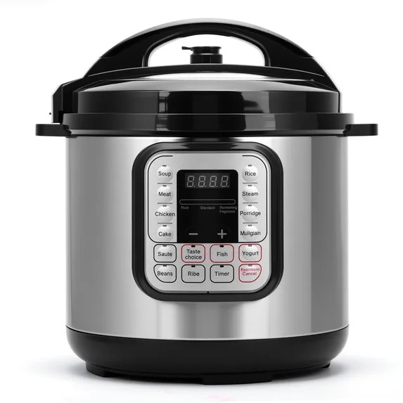 5.5 Quart Electric Pressure Cooker, 16-in-1 Multi-Functional Slow Cooker, Rice Cooker, Saute Pan,...