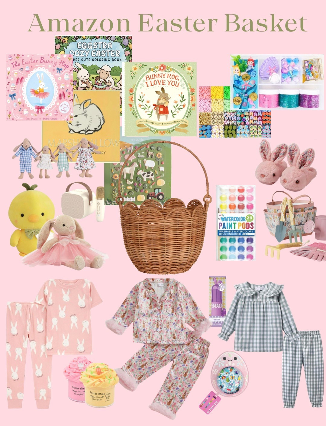 Easter basket, amazing Easter, Amazon Easter basket, Amazon finds, kids Easter basket fillers, Easter books, Easter pajamas, Easter pjs, bunny slippers, Easter slime, Easter bead kit

#LTKFindsUnder50 #LTKKids