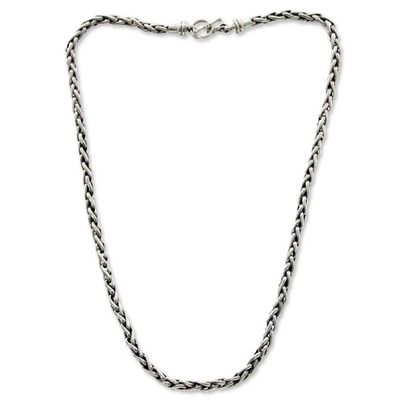 Men's Sterling Silver Chain Necklace | NOVICA