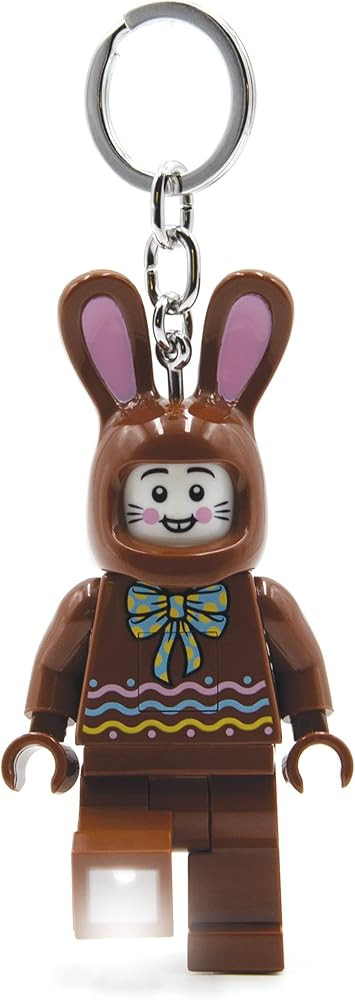LEGO Minifigure Large 3 Inch Tall Figure Keychain Light - Chocolate Bunny (KE180H), Easter basket... | Amazon (US)