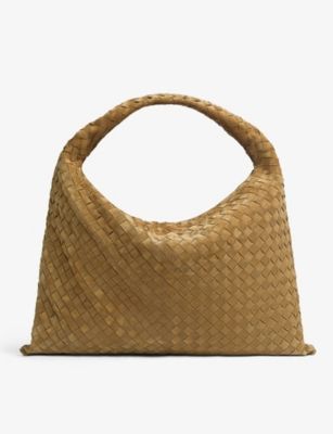 Hop large intrecciato-weave leather shoulder bag | Selfridges