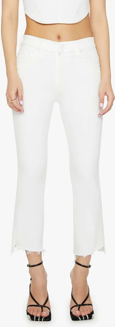 Lil' Insider Fray Step Hem Crop Bootcut Jeans | Nordstrom Rack