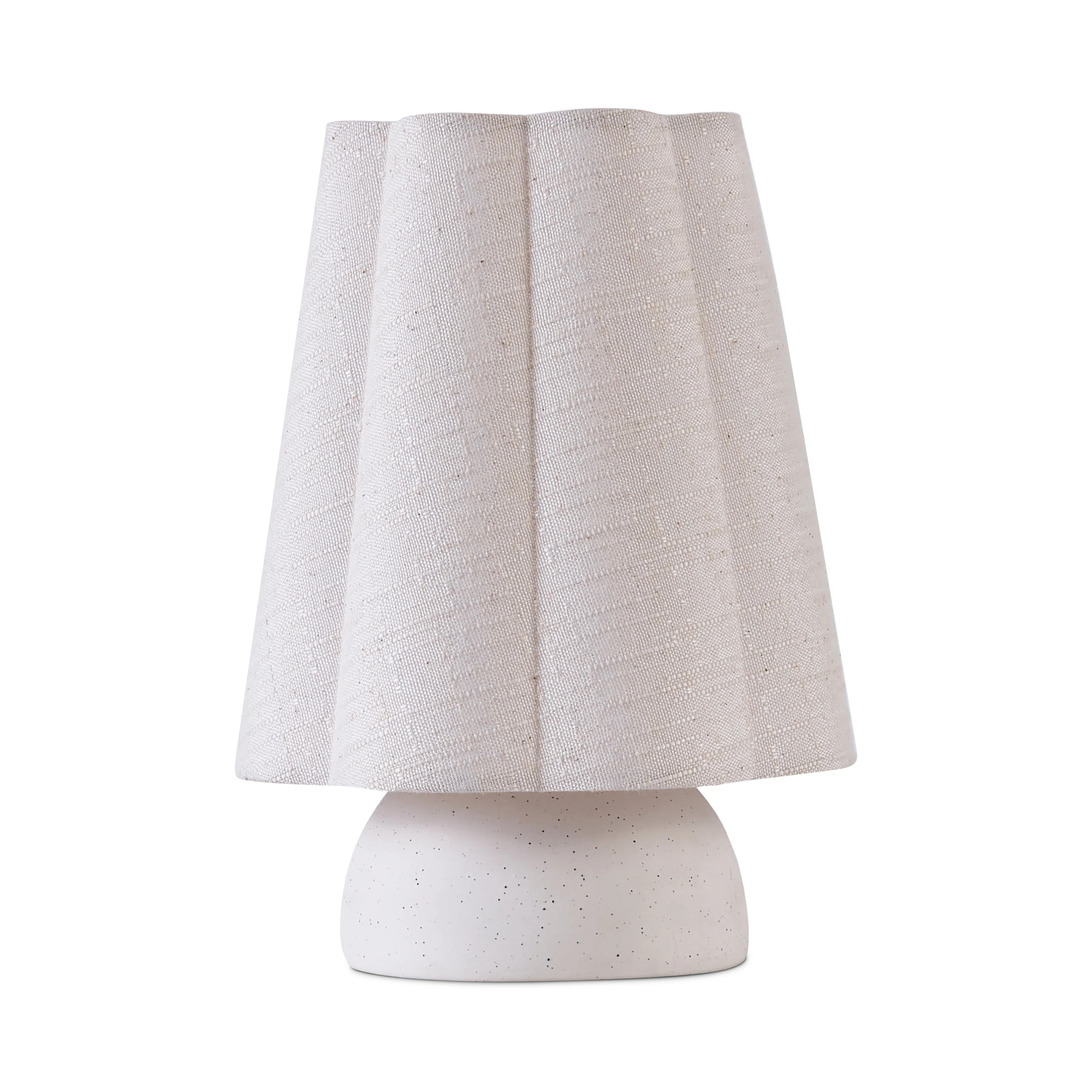Kylie 9" Modern Ceramic LED Table Lamp With Cream Linen Shade, Bulb Included | Wayfair North America
