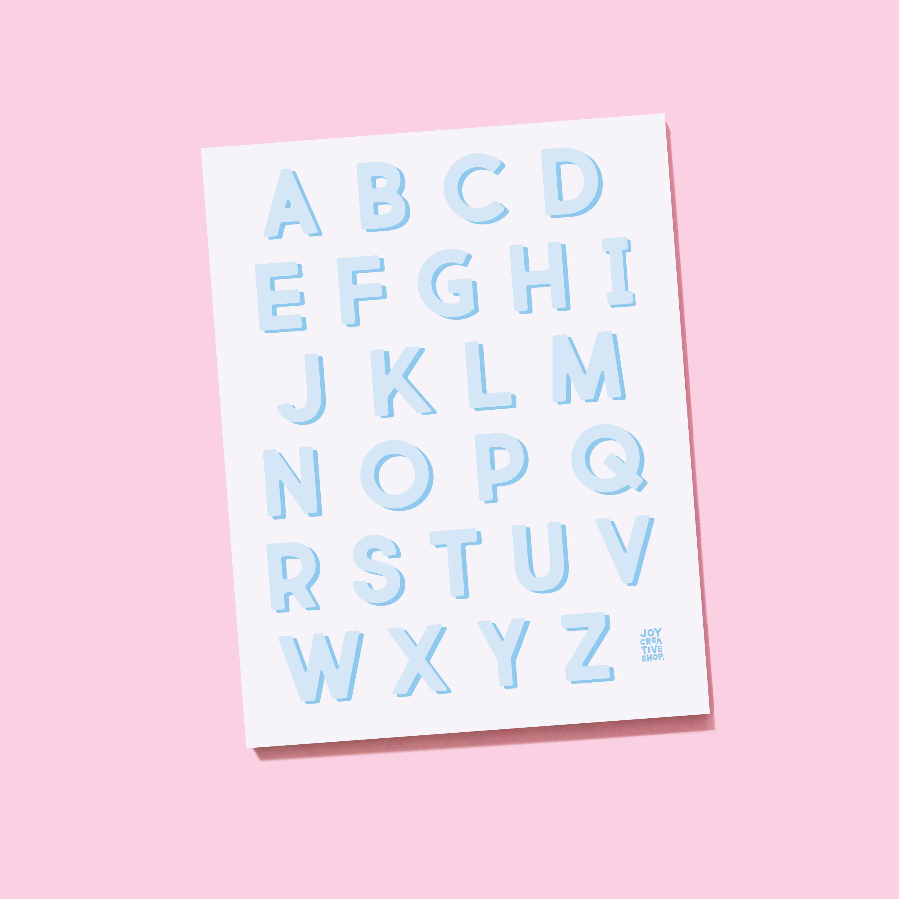 JCS x RR Vinyl Alphabet Stickers - A thru Z | Joy Creative Shop