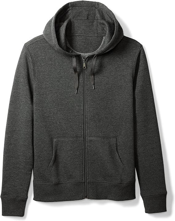 Amazon Essentials Men's Full-Zip Hooded Fleece Sweatshirt | Amazon (US)