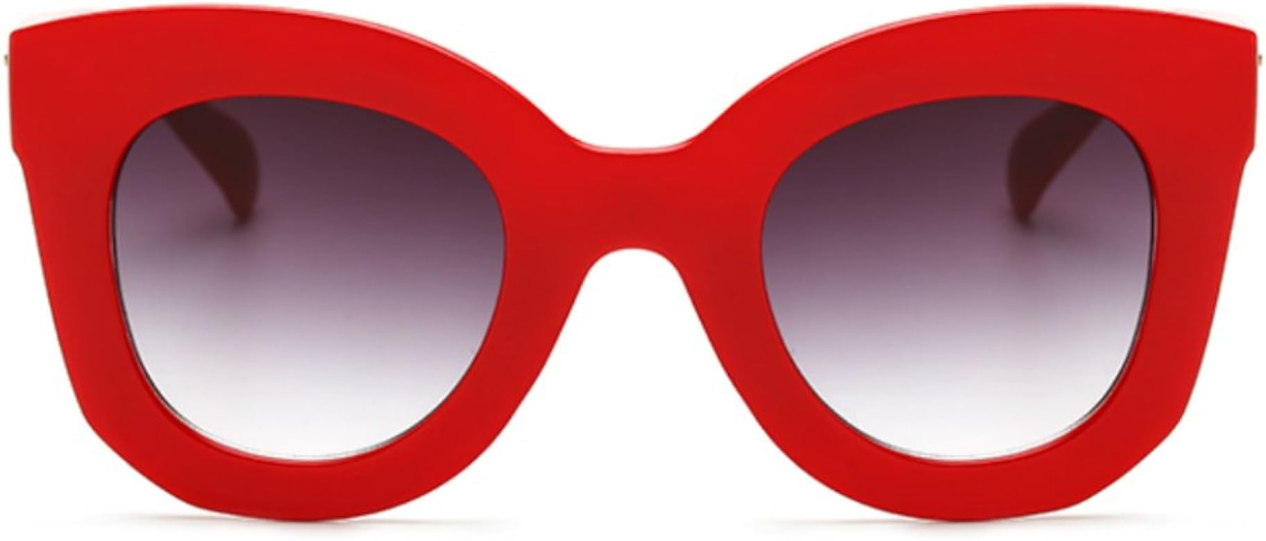 Butterfly Sunglasses Semi Cat Eye Glasses Plastic Frame Clear Gradient Lenses | Amazon (US)