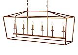 JONATHAN Y JYL7439B Pagoda Lantern Dimmable Adjustable Metal LED Pendant, Classic, Traditional for D | Amazon (US)