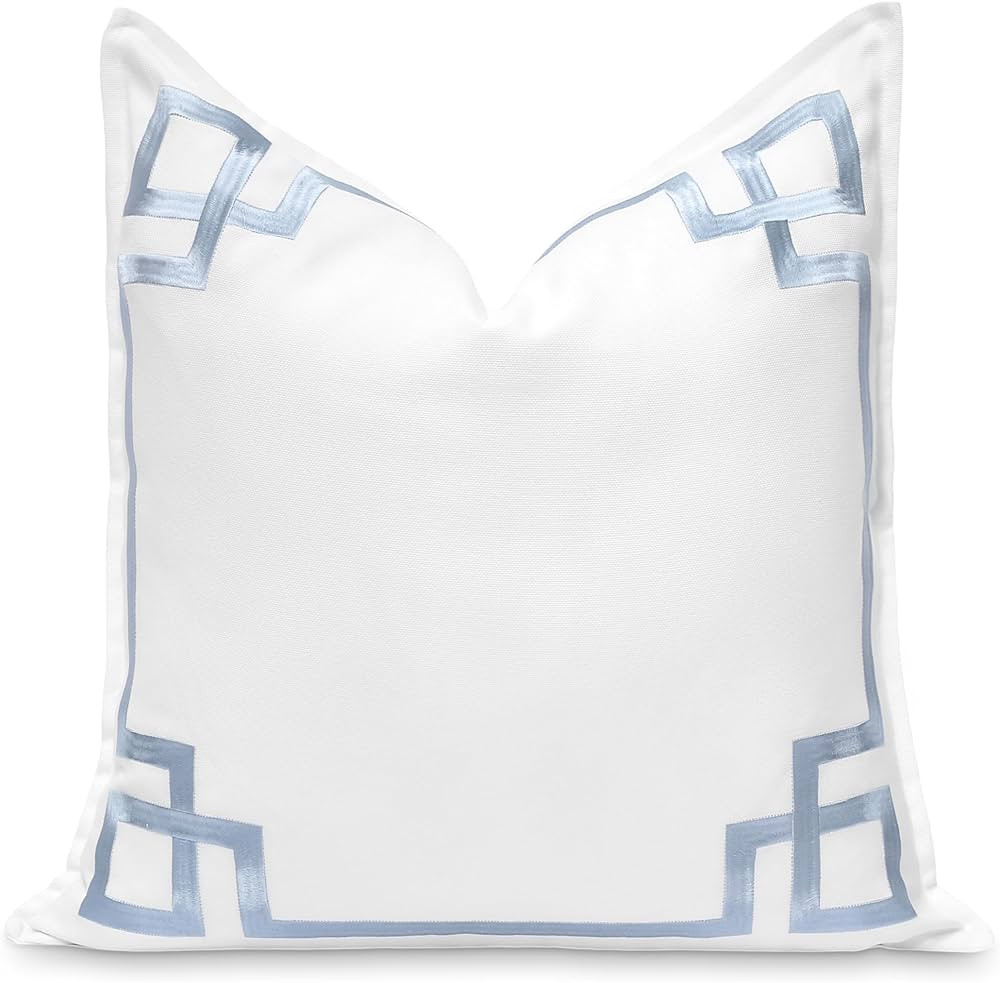 Hofdeco Premium Coastal Patio Indoor Outdoor Throw Pillow Cover Only, 20"x20" Water Repellent for... | Amazon (US)