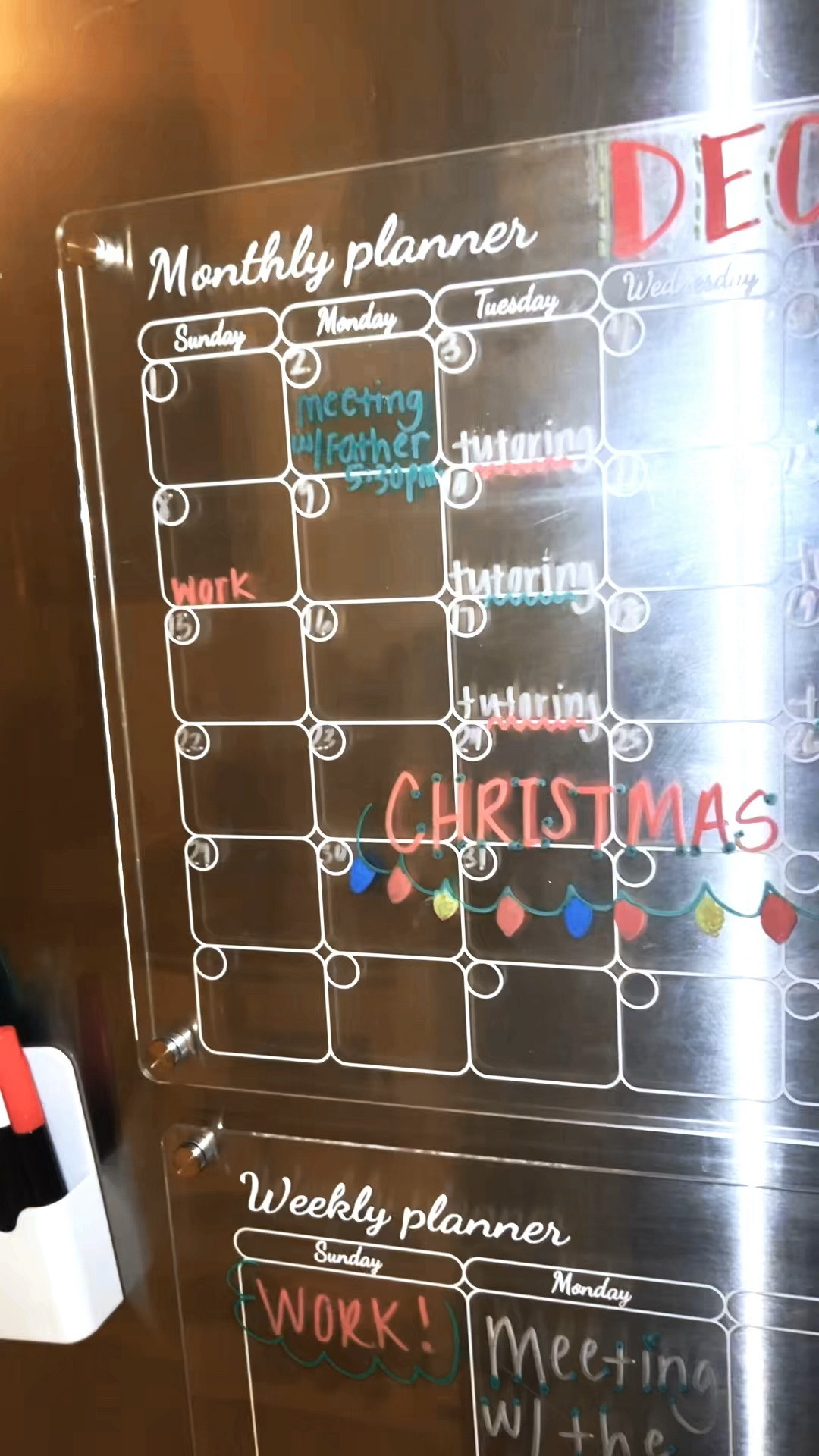 Obsessed with my calendar 📆 

Calendar
Fridge calendar 
Magnetic calendar 
Organization 

#LTKGiftGuide #LTKHoliday #LTKCyberWeek