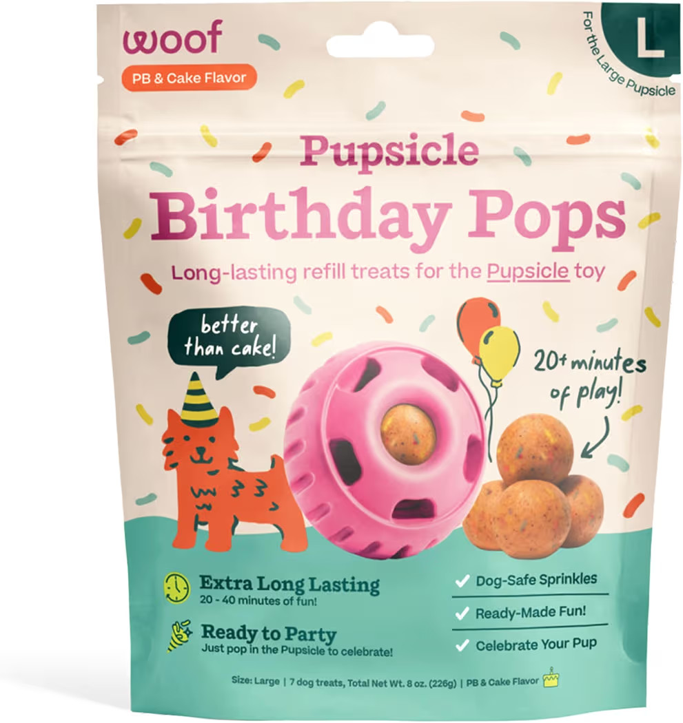 WOOF Pupsicle Birthday Pops - Healthy Dog Treats - Pre-Made Pupsicle Refills- Wholesome Ingredien... | Amazon (US)