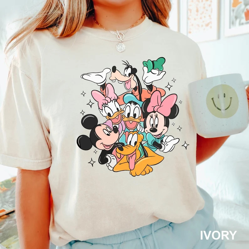 Disney Friends Shirt, Mickey's Friends, Disney Characters, Mickey Mouse, Minnie Mouse, Donal Duck... | Etsy (US)