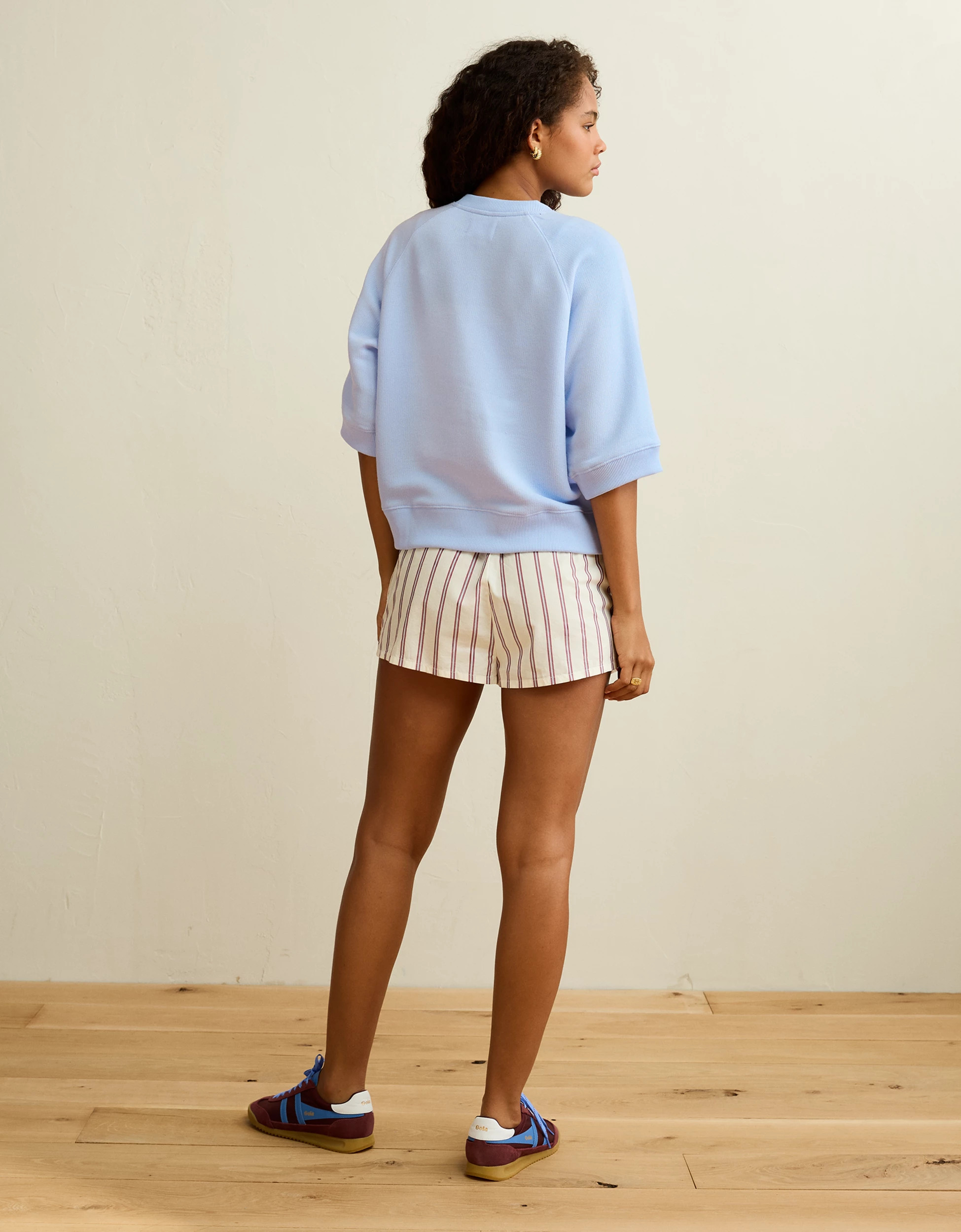 AE Campus Short-Sleeve Sweatshirt | American Eagle Outfitters (US & CA)