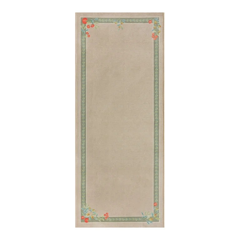 Better Homes & Gardens Neutral Olive & Tomato 30" x 72" Runner Rug | Walmart (US)