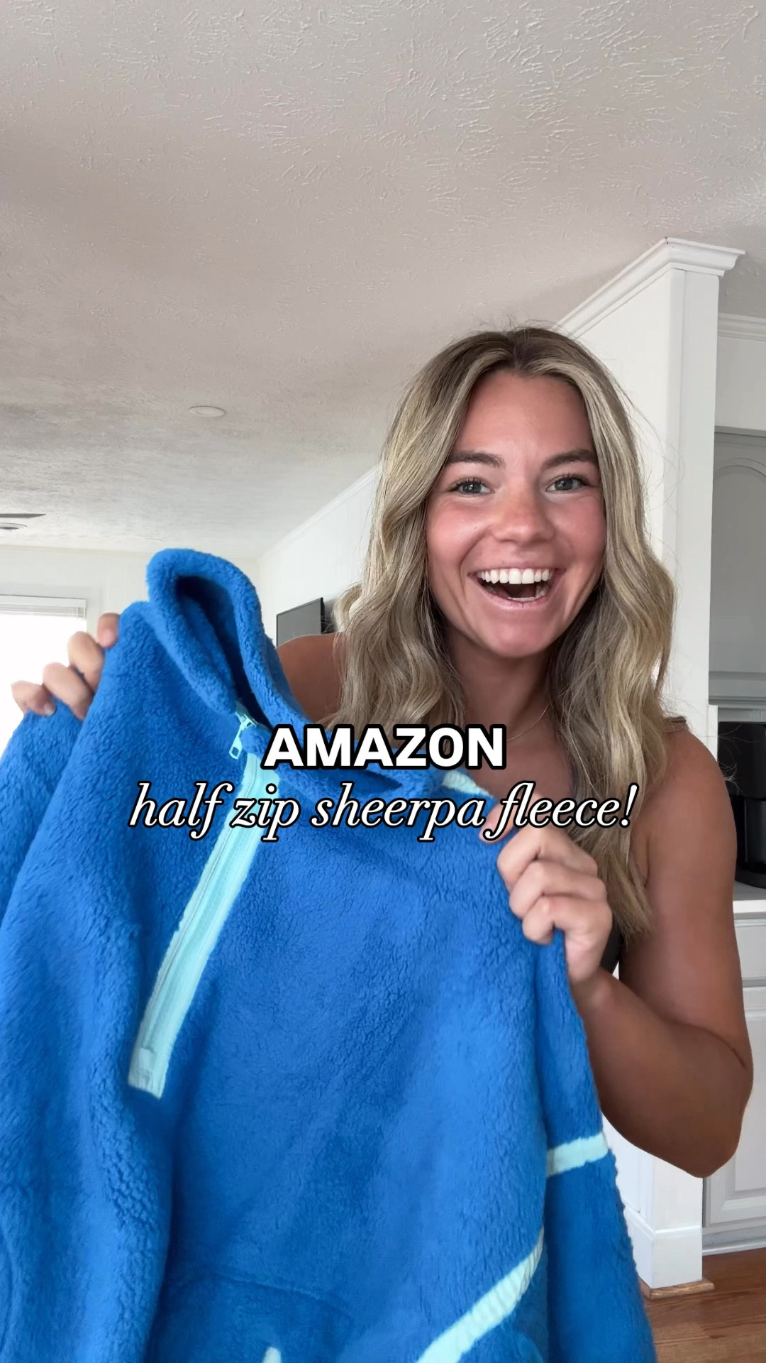 Obsessed with this blue Amazon half-zip Sherpa 💙 Free People inspired, but way more affordable! Wearing size M – comes in so many colors. #AmazonFinds #LTKunder50 #CozyStyle #SherpaSeason #FreePeopleDupe

#LTKStyleTip #LTKVideo #LTKSeasonal