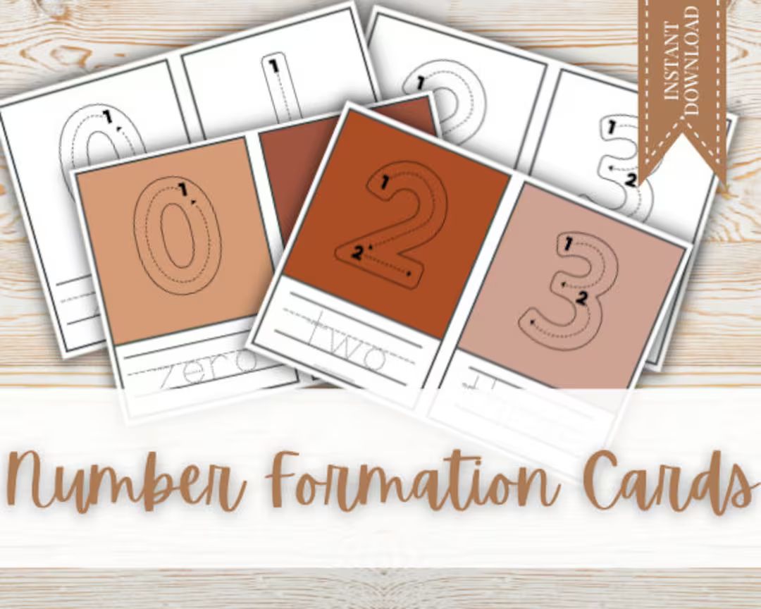 Number Formation Cards - Etsy | Etsy (US)