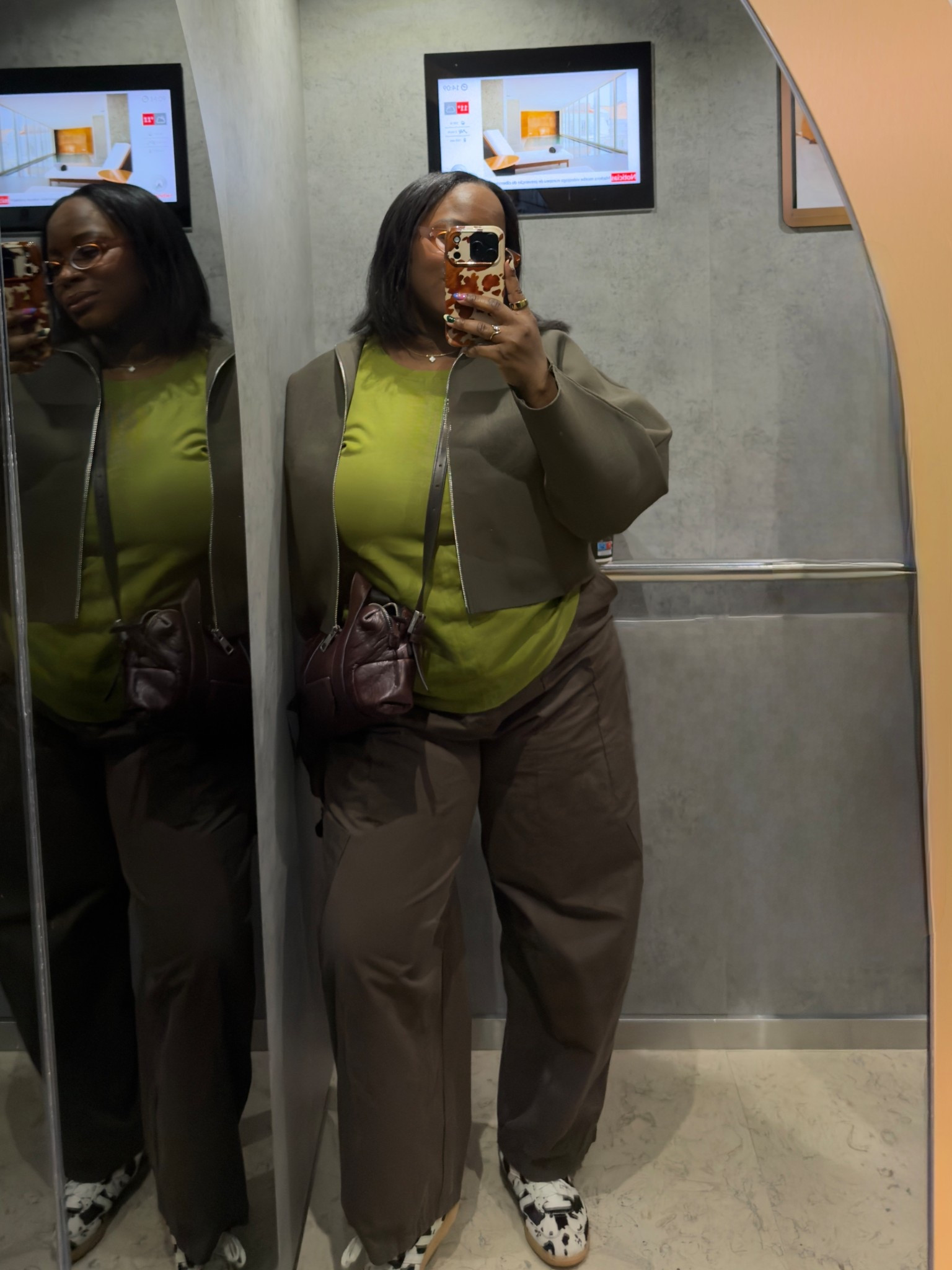 wore this while in Lisbon and I loved how this color combo turned out 🤎💚

#LTKMidsize #LTKootd #LTKdayinmylife