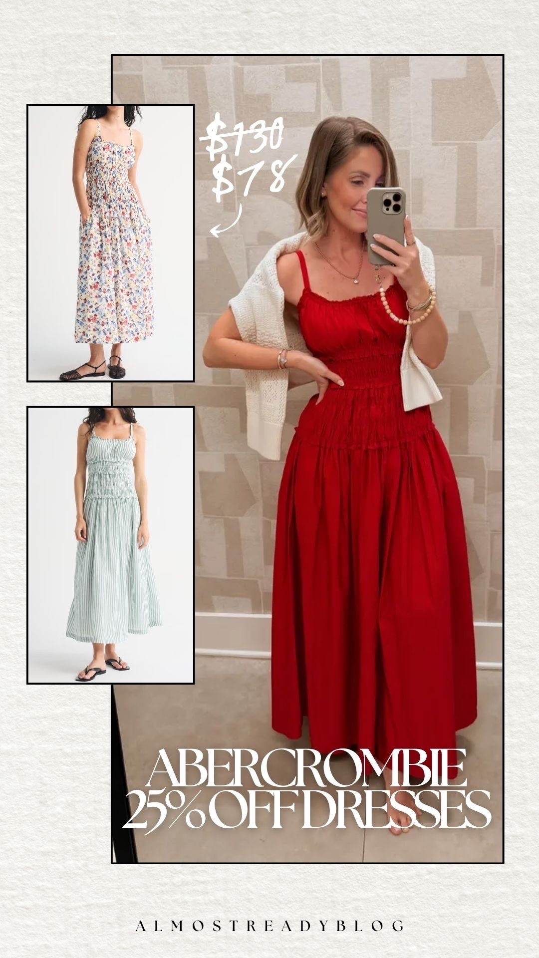 25% off dresses from Abercrombie! Use code AFLTK for an additional 20% off almost everything online!

#LTKxAbercrombie #LTKSaleAlert #LTKSeasonal