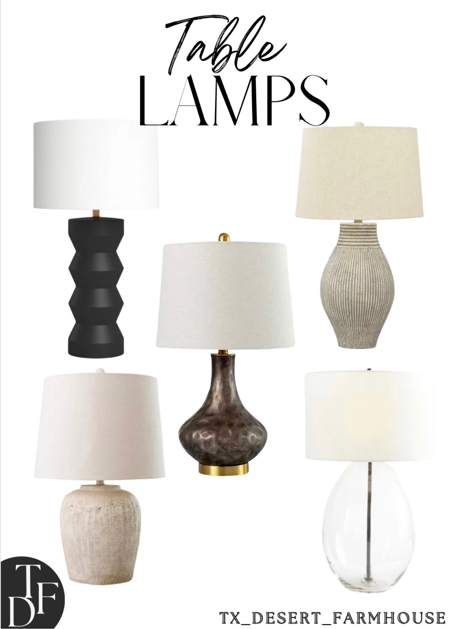 Modern Table Lamps

#lamp #lamps #tablelamps #decor #homedecor #shelfdecor #tabledecor #light #lighting #livingroom #entryway #entrywaytable #bedroom #nightstand #nighstanddecor #bedroomdecor #home #interior #interiordesign #farmhouse #modernfarmhouse 

Dublin Table Lamp Joss & Main

Waburn Table Lamp

Graham Brown Hammered Table Lamp

Natural Ivory Textured Table Lamp

Bennett Recycled Glass Table Lamp

#LTKhome #LTKstyletip #LTKfamily