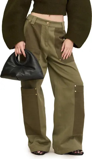 Wynn Colorblock Cargo Wide Leg Pants | Nordstrom
