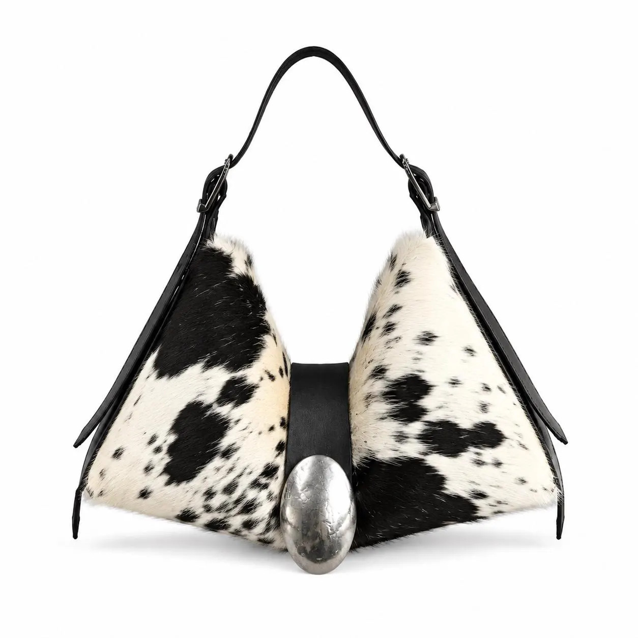 Unique Black White Cowhide Hobo Bag \u2013 Luxury Hair Leather Gift Style - Etsy | Etsy (Global)
