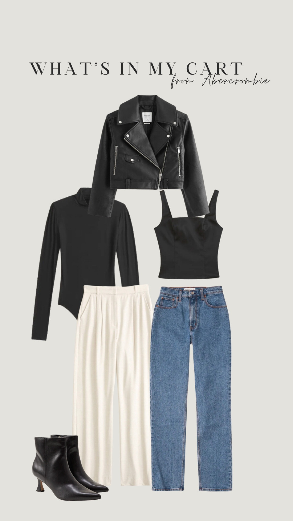 Abercrombie has the best wardrobe basics and I love how I could create multiple outfits from this! The bodysuit is actually sheer so I feel like that could work with the trousers for a night out! 

#LTKHolidaySale #LTKstyletip #LTKSeasonal