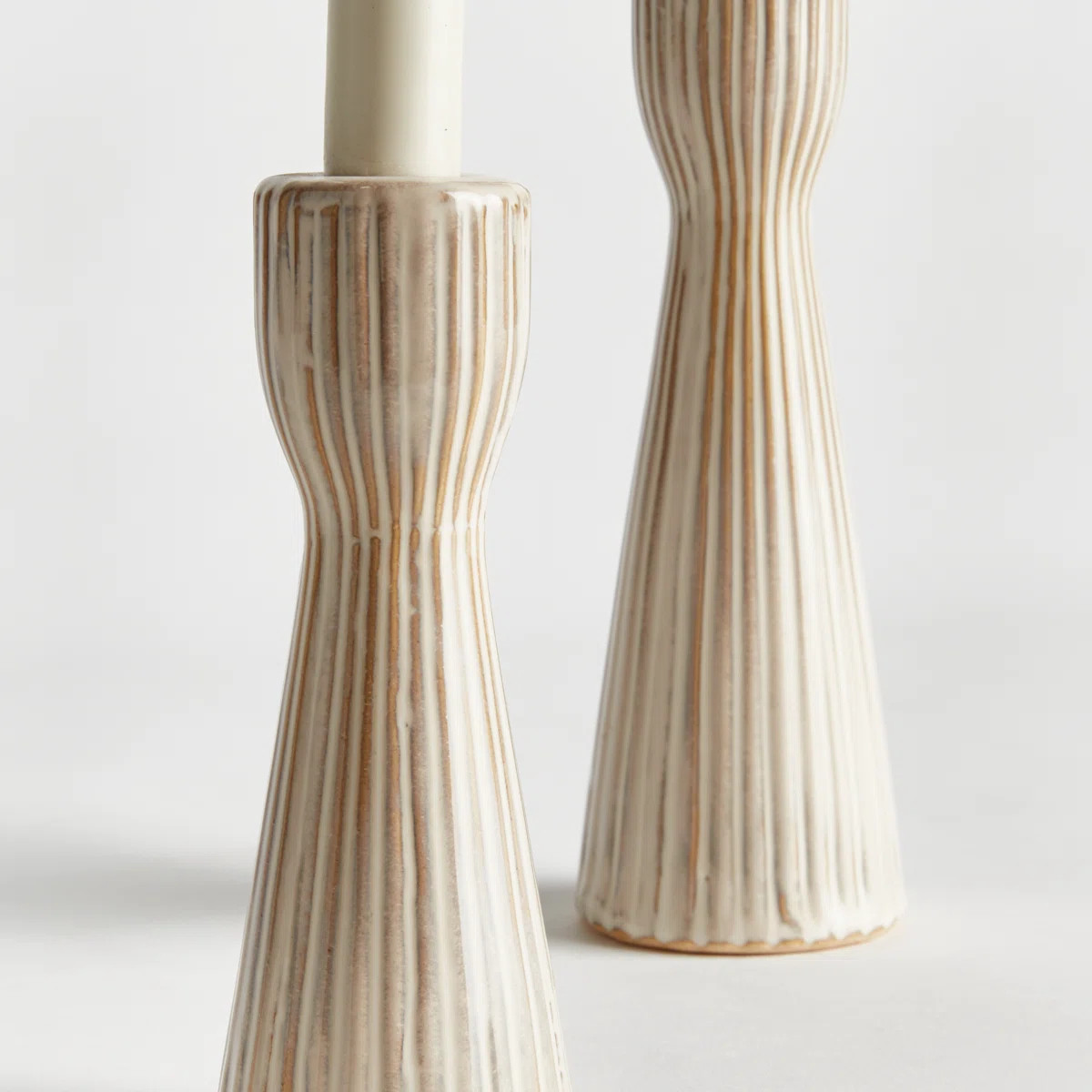 4.3'' H Ceramic Candlestick (Set of 2) | Wayfair North America