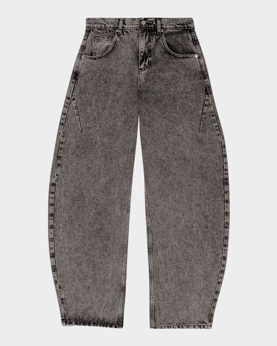 Maje Parkuso Faded Denim Balloon Jeans | Neiman Marcus