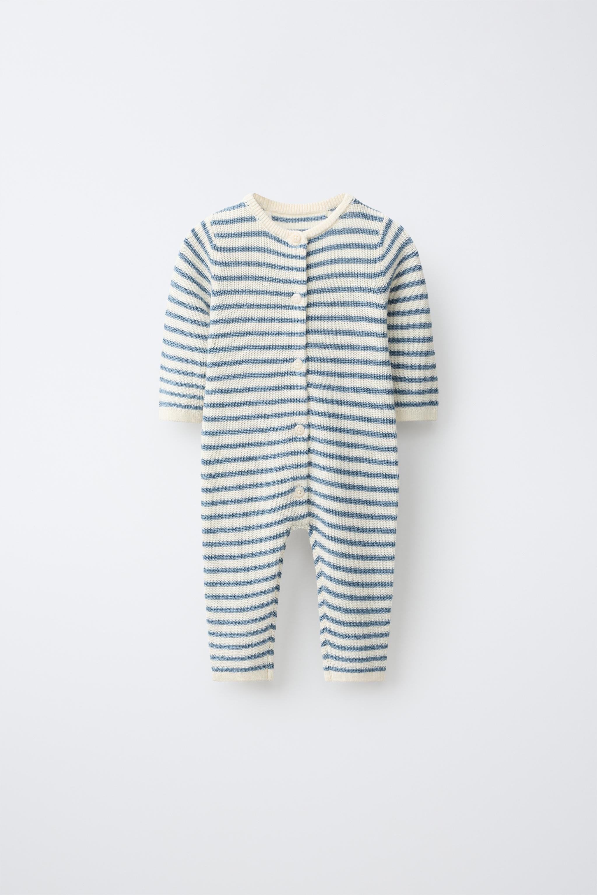 STRIPED KNIT JUMPSUIT | Zara US