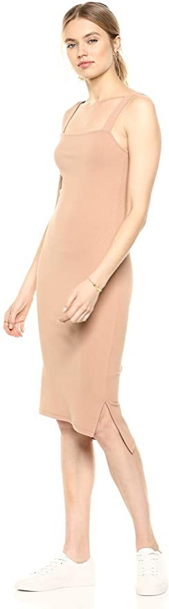 The Drop Women's Amelia Square Neck Strappy Bodycon Midi Tank Dress | Amazon (US)