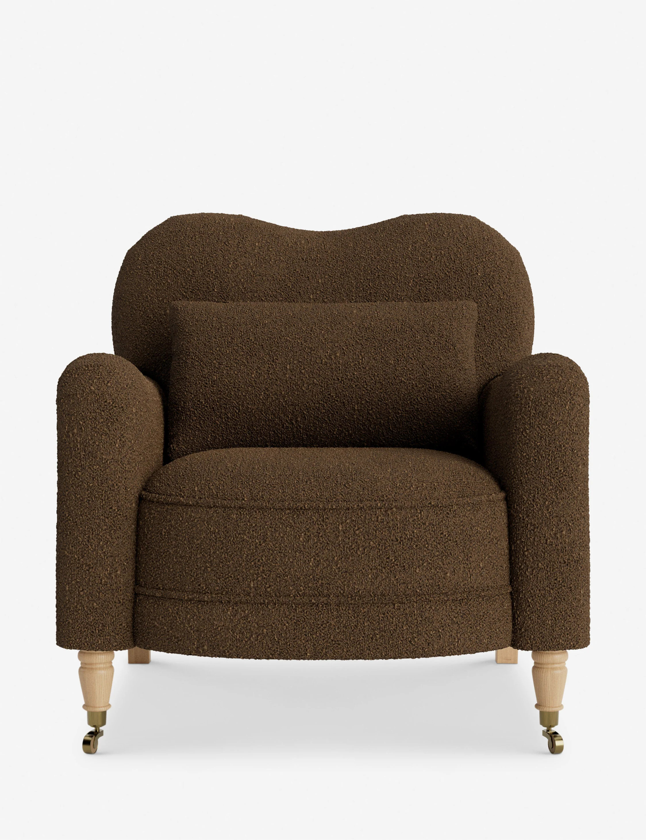 Middleton Accent Chair by Ginny Macdonald, Brown Luxe Boucle | Lulu and Georgia 