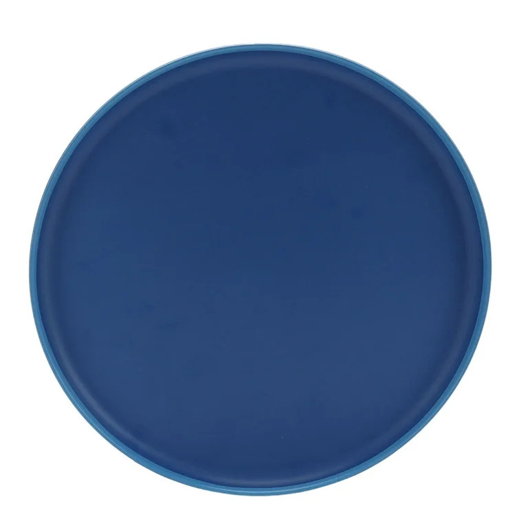 Mainstays by Becky G. & Alejandra Bamboo Melamine Dinner Plate, Blue | Walmart (US)
