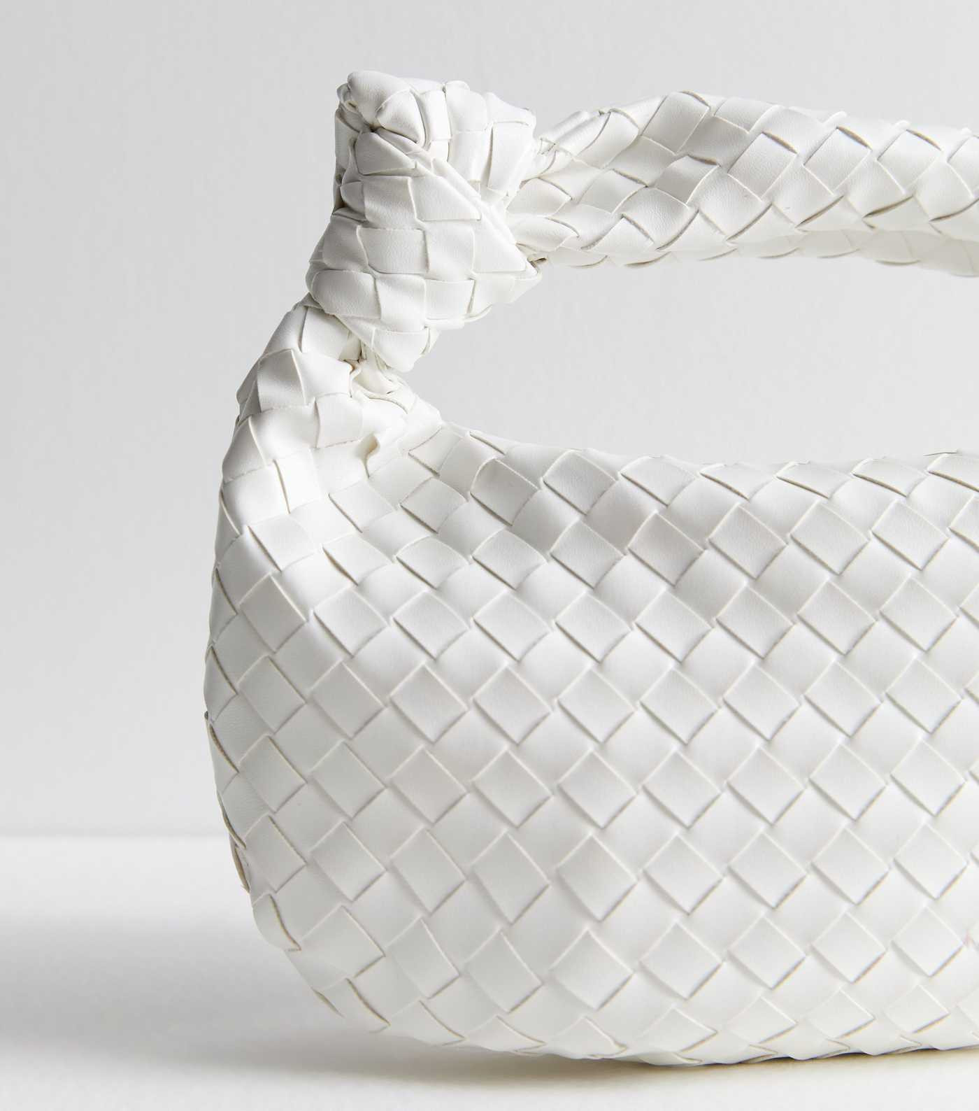 Public Desire White Woven Top Handle Bag | New Look | New Look (UK)
