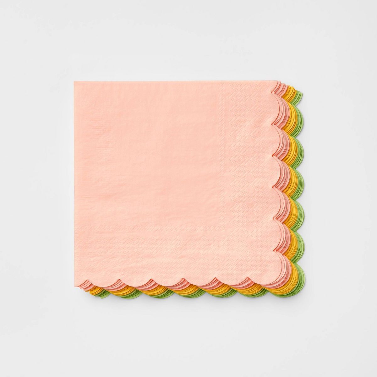30ct Scalloped Lunch Napkins - Spritz™ | Target