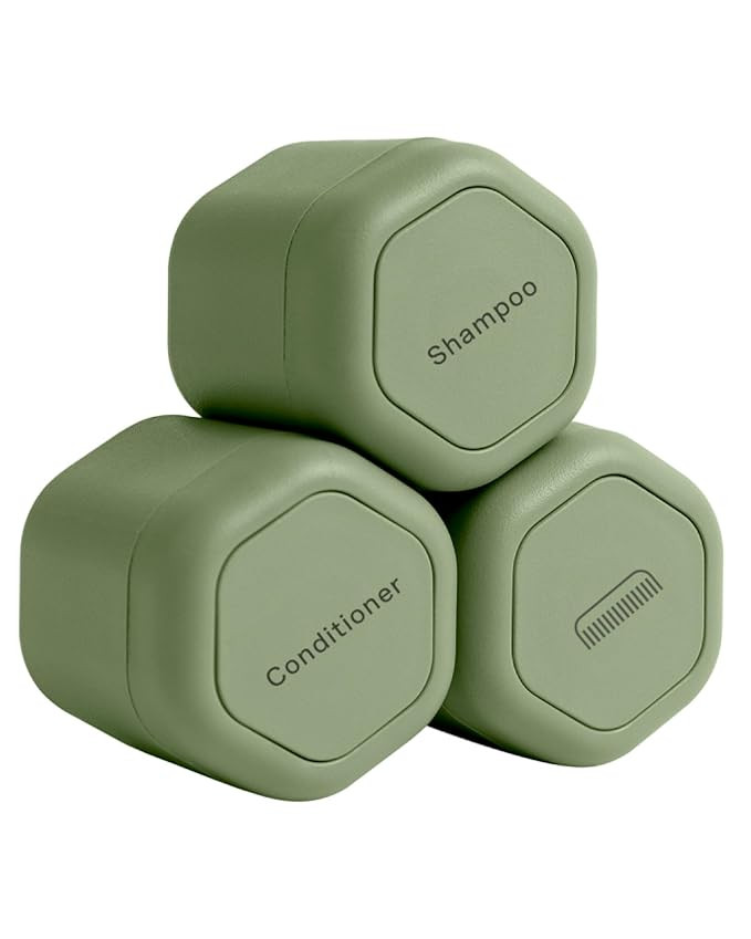 Cadence Travel Containers - Haircare Set - Magnetic Travel Capsules - For Shampoo, Conditioner, H... | Amazon (US)