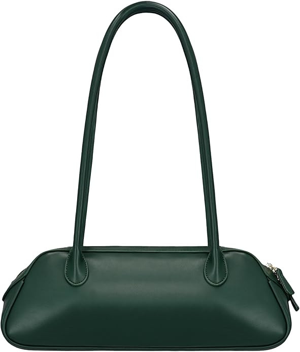 Trendy Swing Zip Shoulder Bag Women Vegan Leather Small Purse Mini Vintage Hobo Handbag for Work ... | Amazon (US)