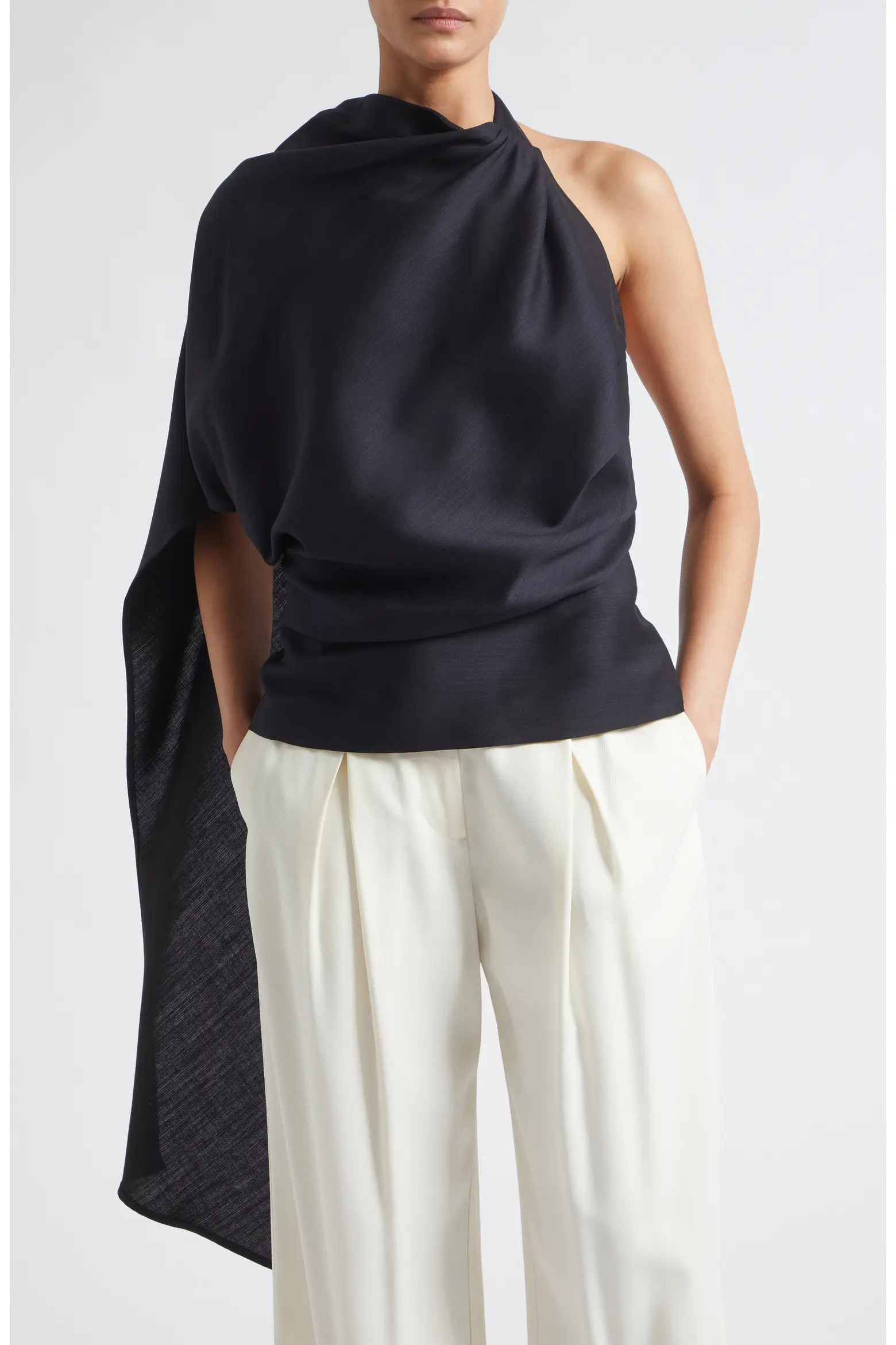 Róhe Draped Open Back Top (Women) | Nordstrom | Nordstrom