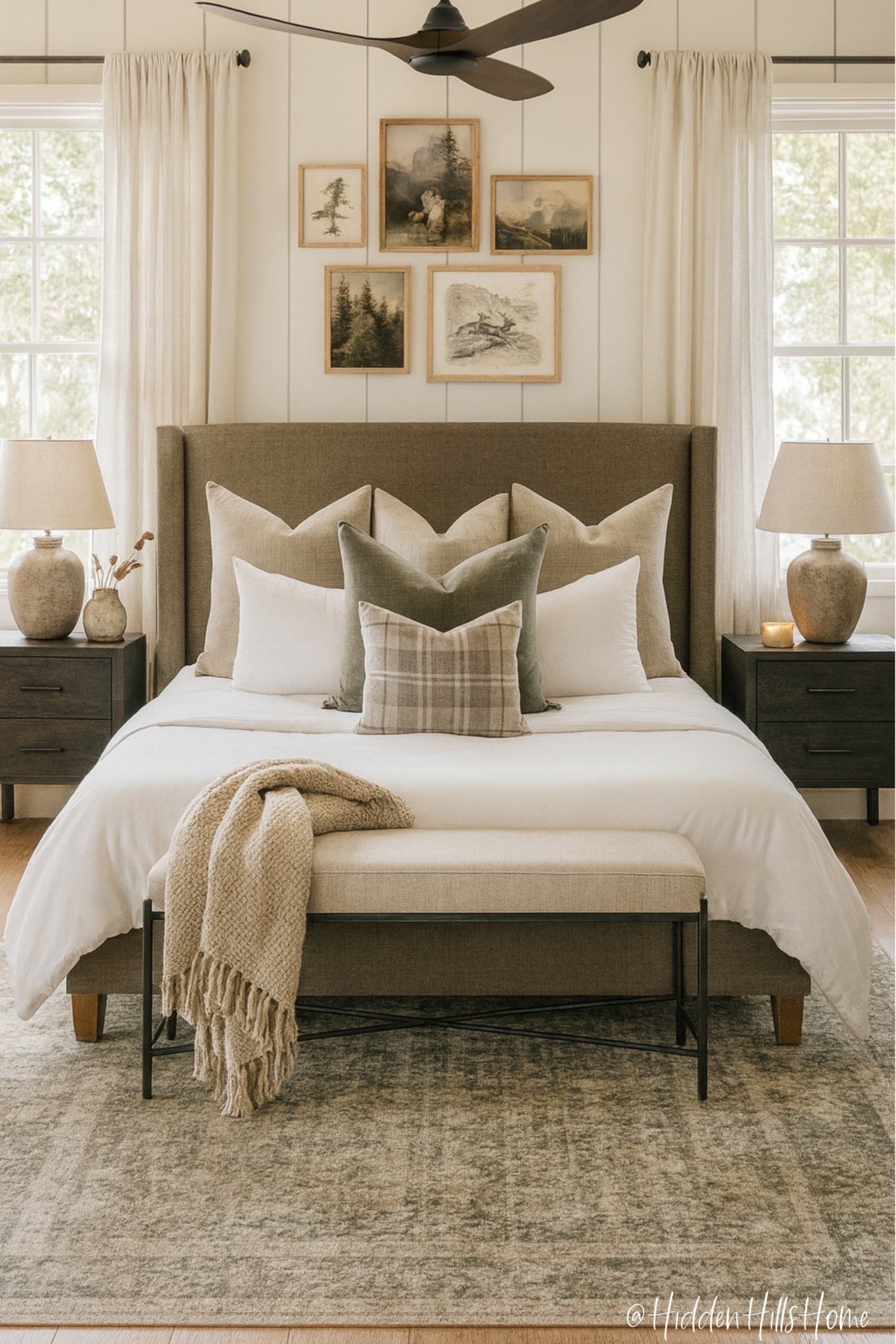 Cozy bedroom decor, bedroom mood board, bedroom design, home decor ideas, Tilly bed, nightstands, bedroom rug, master bedroom design #bedroom

#LTKHome #LTKSaleAlert