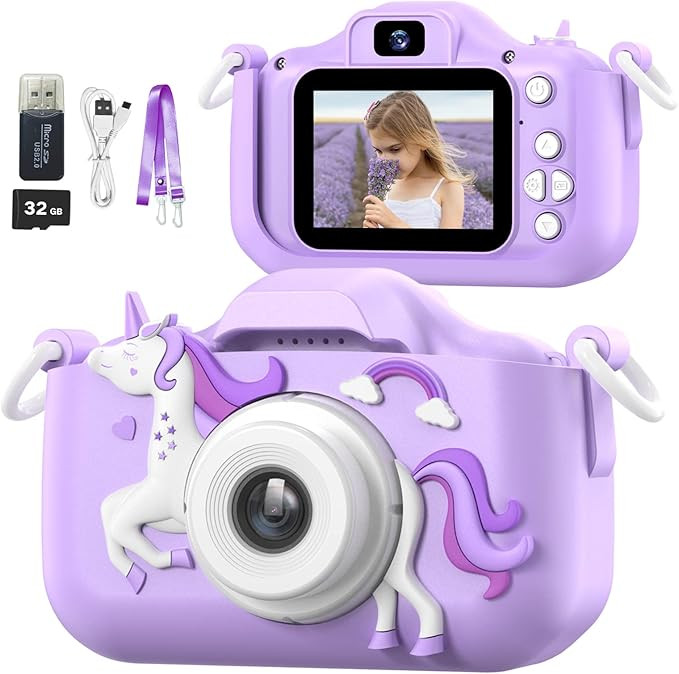 Mgaolo Children's Camera Toys for 3-12 Years Old Kids Boys Girls,HD Digital Video Camera with Pro... | Amazon (US)