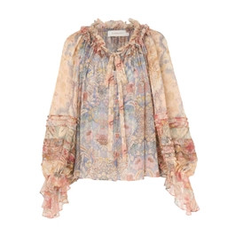 Rebellion Corded Blouse - Spliced Floral | ZIMMERMANN (US, CA, EU, MENA)