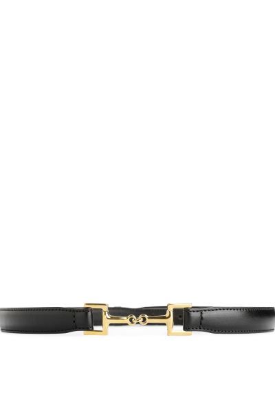 Horsebit Buckle Leather Belt - Black - Ladies | H&M GB | H&M (UK, MY, IN, SG, PH, TW, HK)