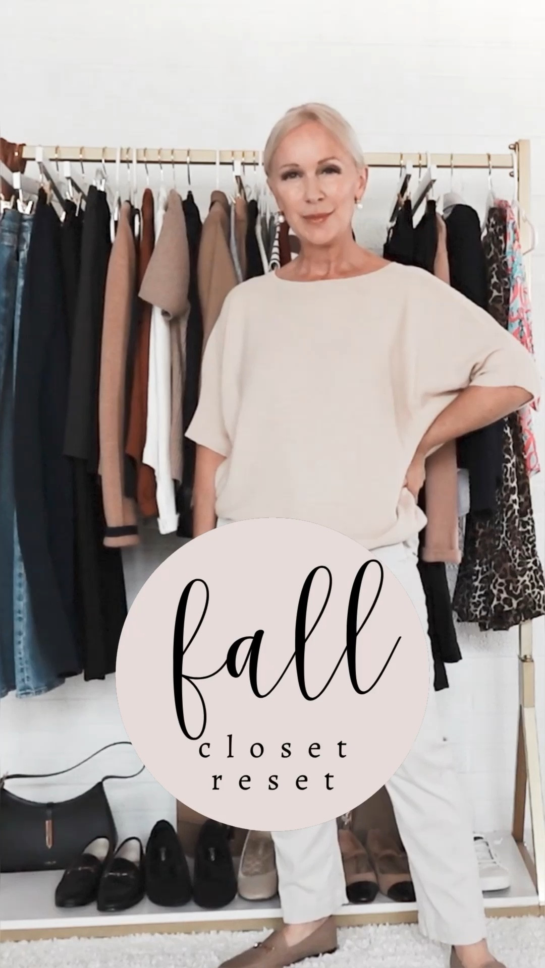 Fall Closet Reset - 3 East Steps! Closet Refresh / Closet Organization (similar navy cardigan linked)

#LTKSeasonal #LTKHome #LTKOver40